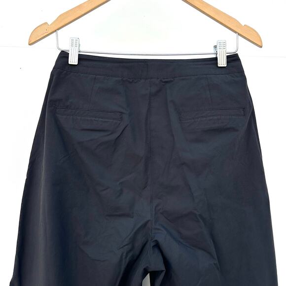 Amomento Women’s Curved Leg Pants Barrel Wide Cropped Small 0 Cotton - Picture 11 of 13